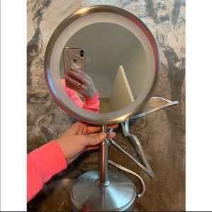 Dual-Sided, Lighted Vanity Mirror